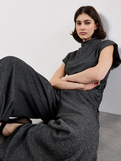 Dogtooth Print Lounge Pants