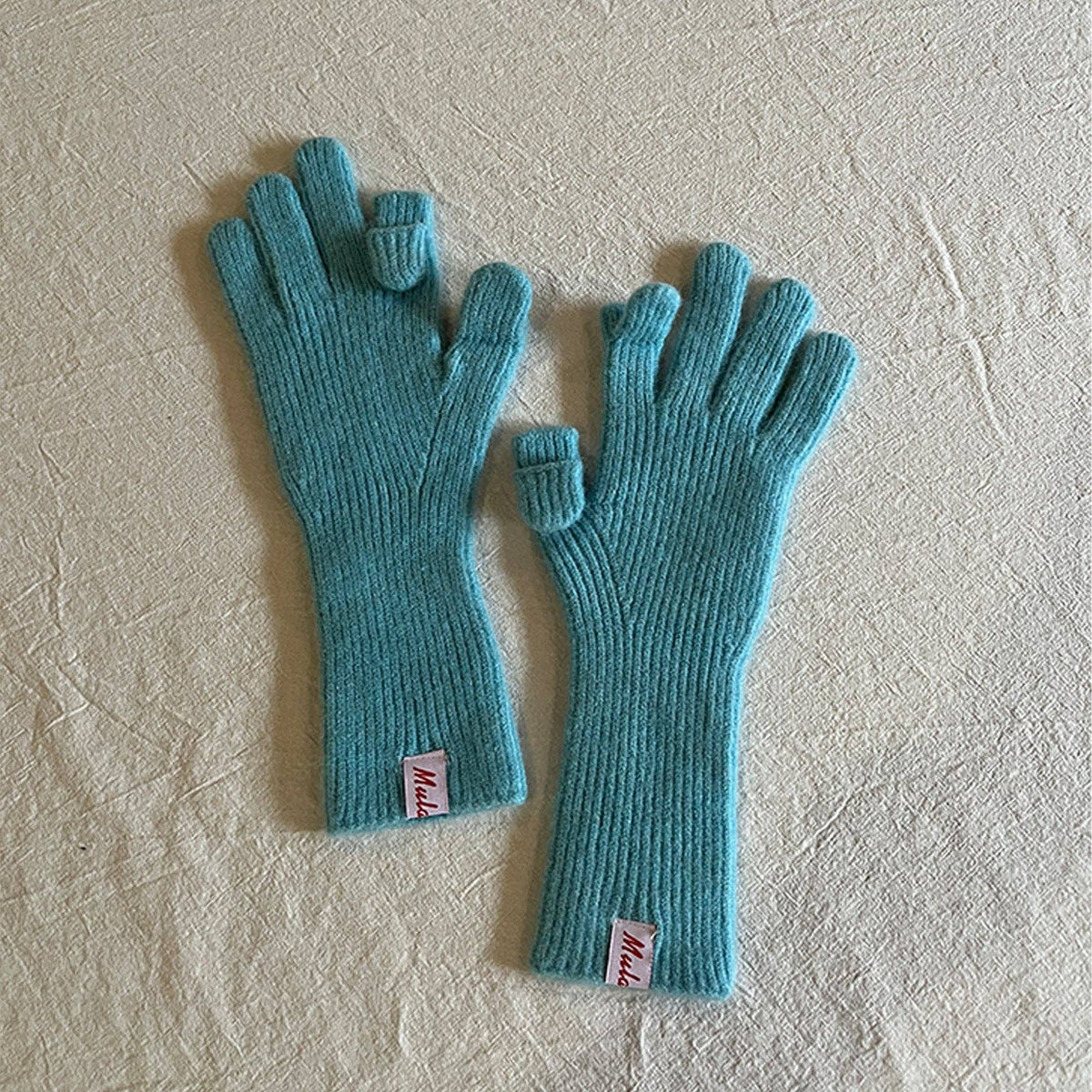 Knitted Wool Fingerless Gloves
