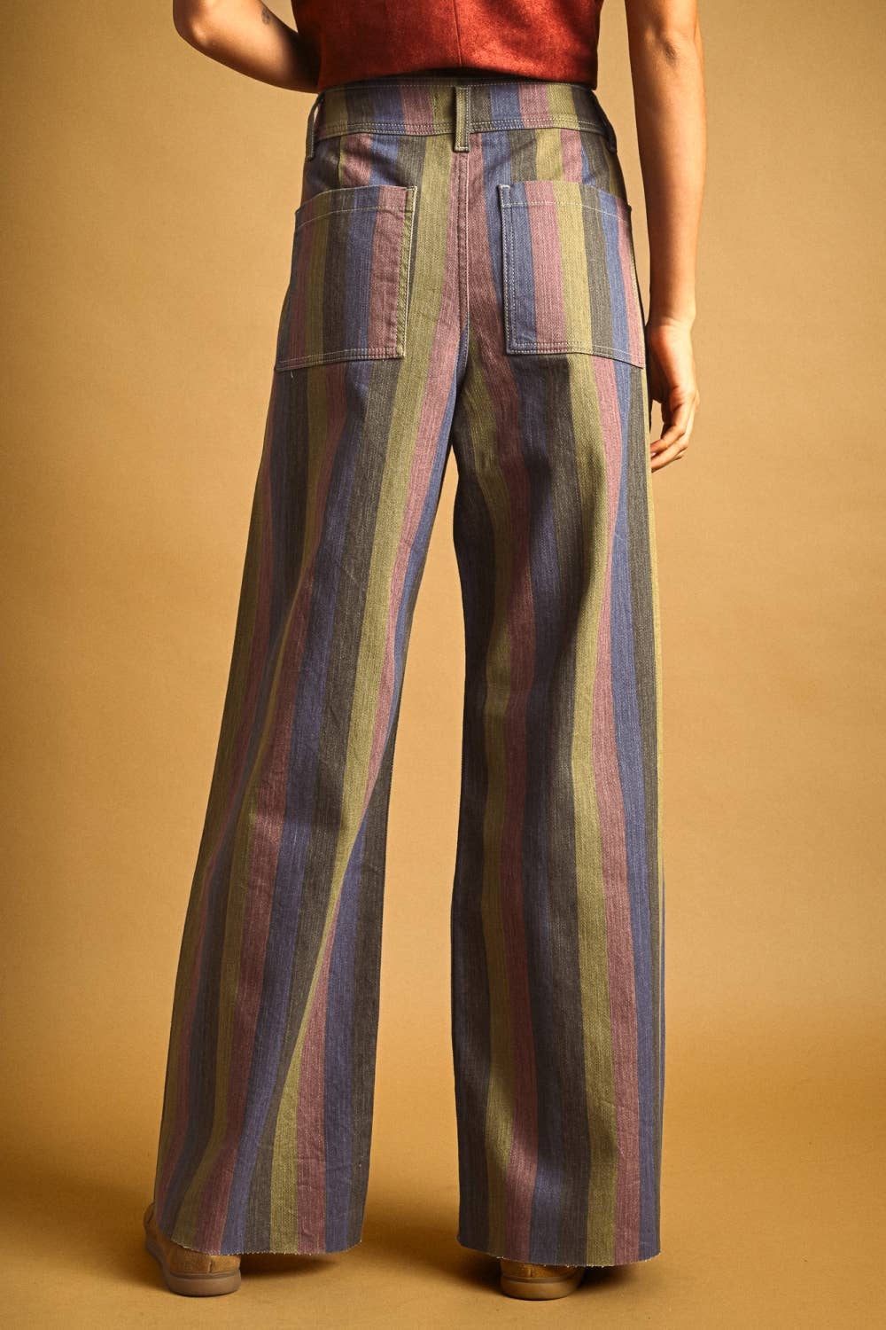 Multi-Color Striped Pants