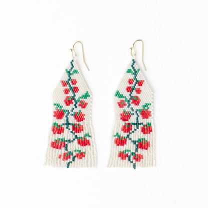 Delilah Beaded Fringe Earrings
