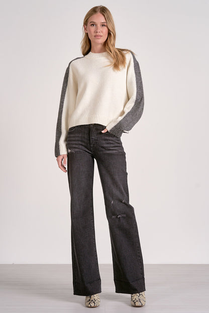 Front to Back Color Block Sweater
