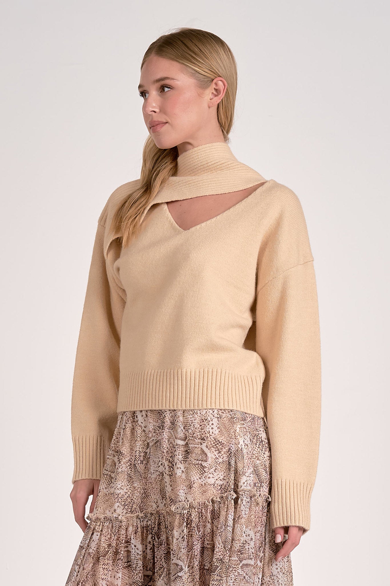 Brooke Scarf Sweater
