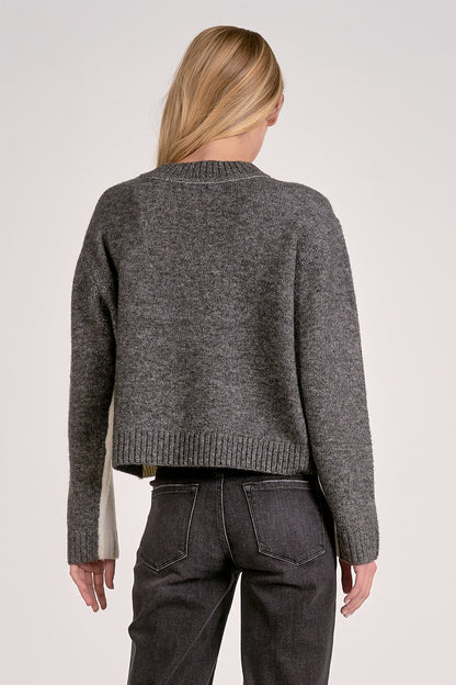 Front to Back Color Block Sweater