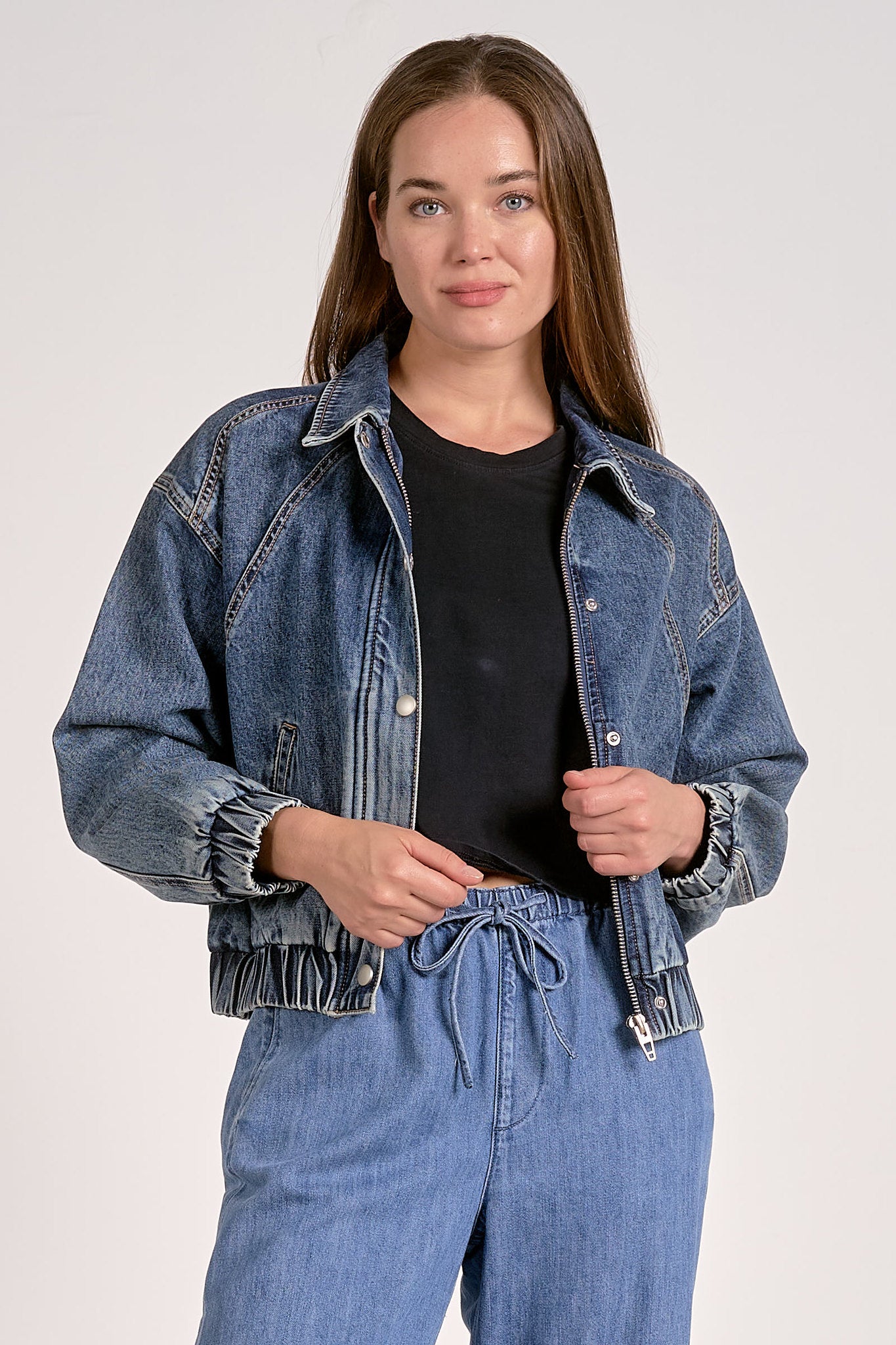 Bomber Jean Jacket