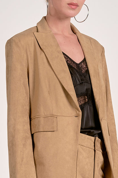 Microsuede Blazer