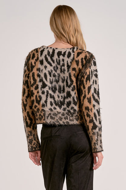 Cheetah Print Cardigan