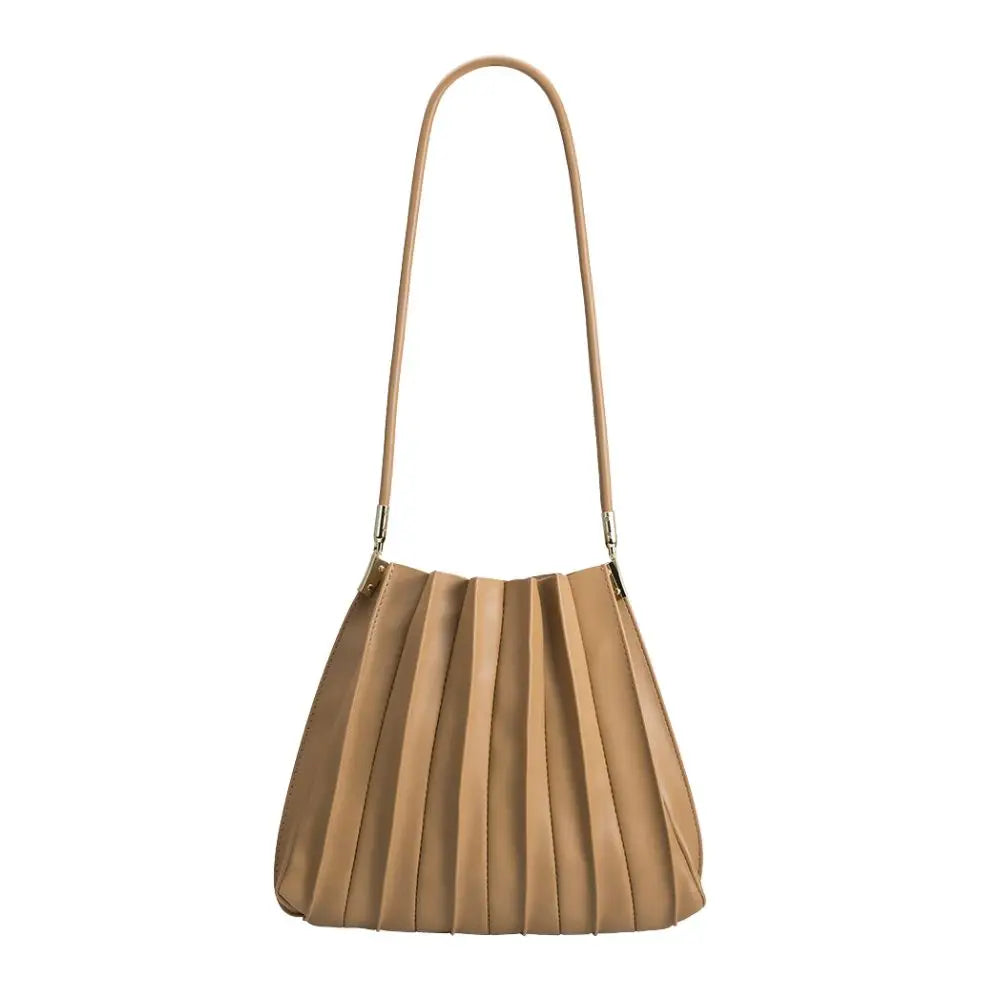 Carrie Pleated Shoulder Bag