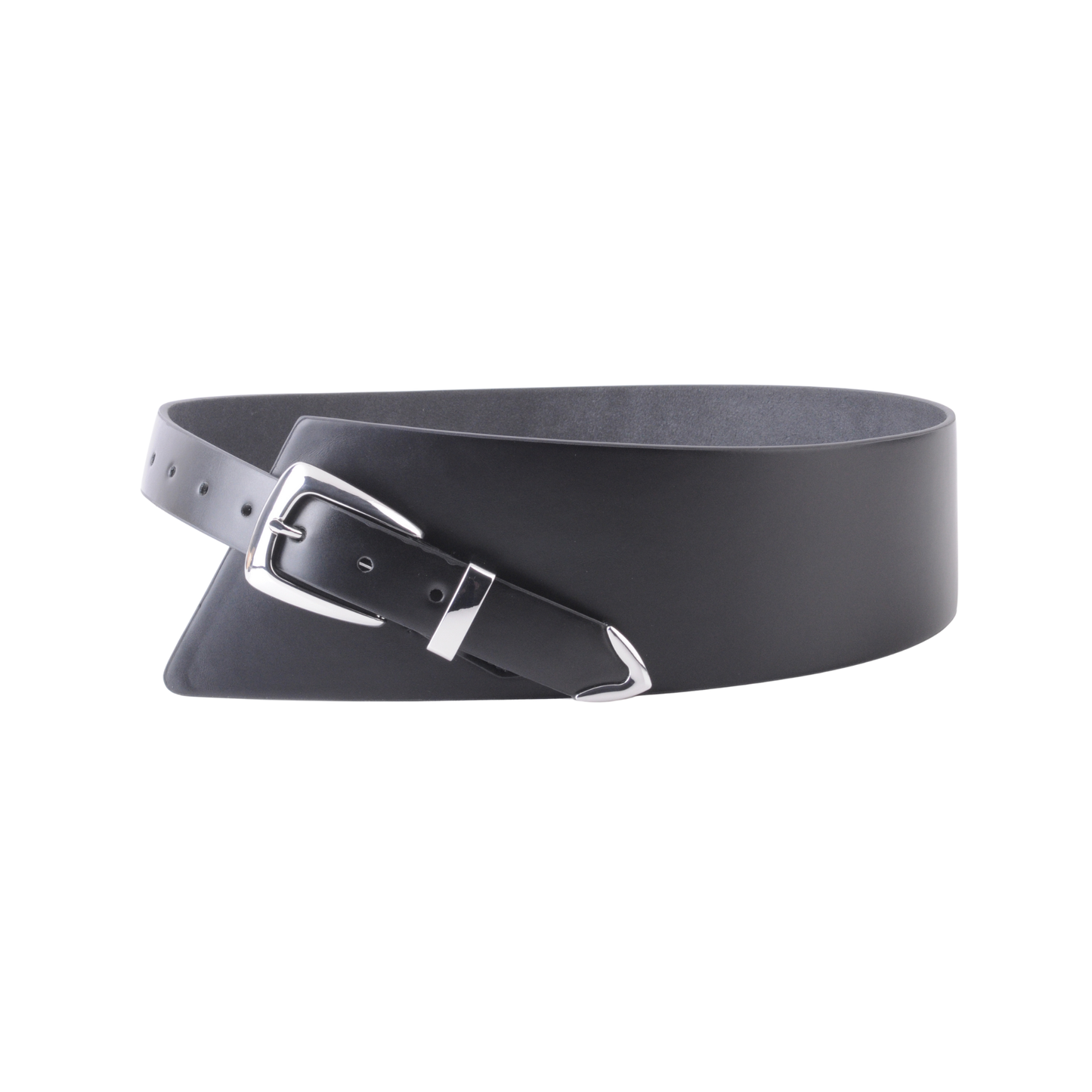 Asymmetrical Belt with Polished Hardware