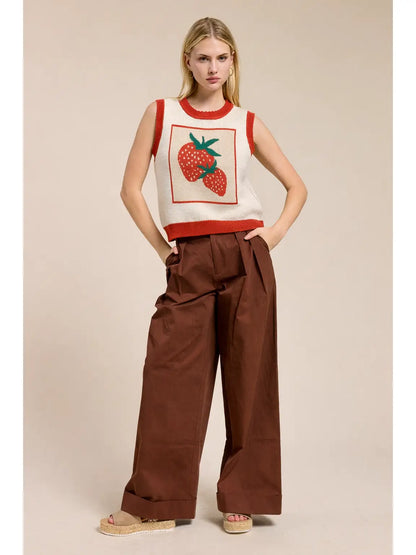 Strawberry Sweater Vest