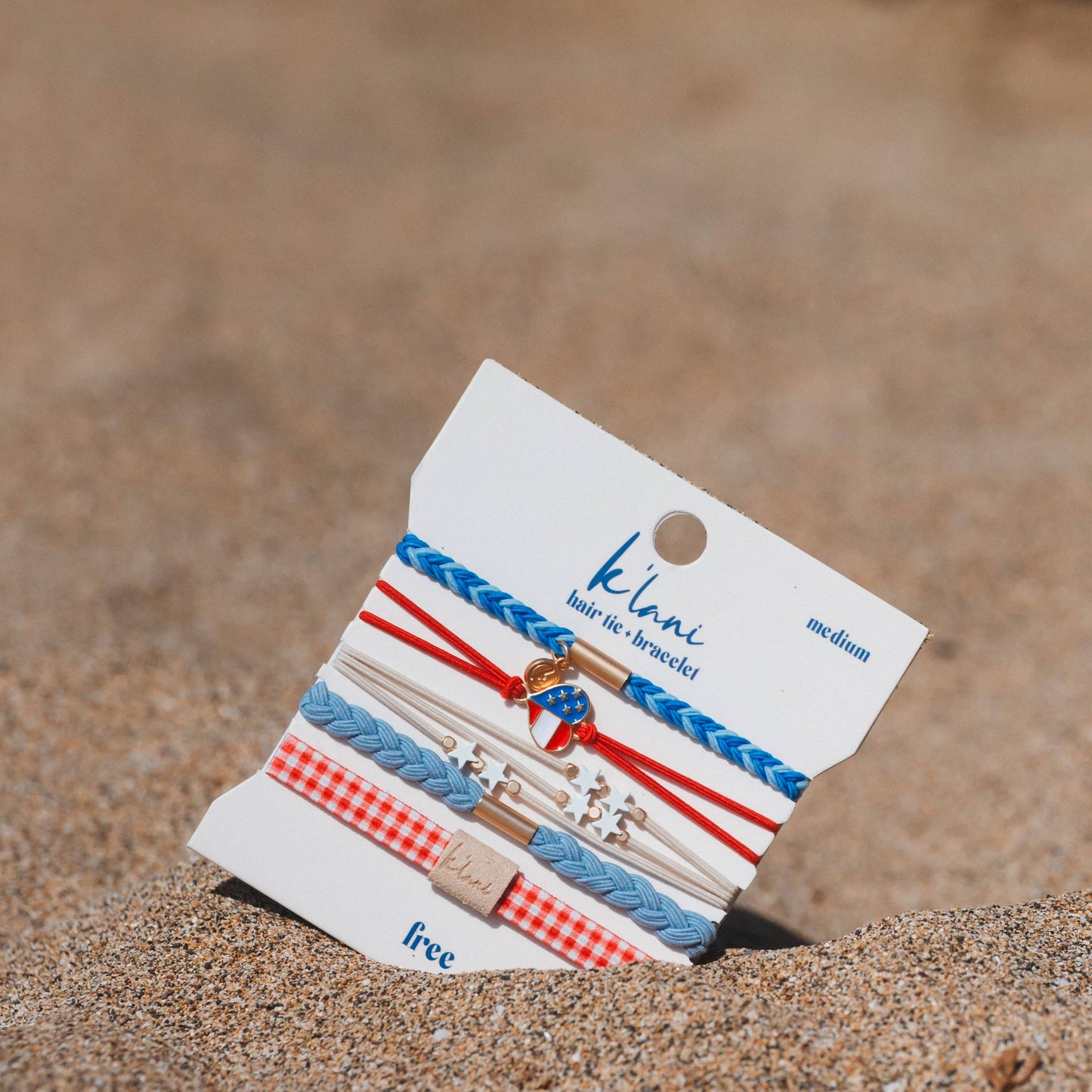 Free Patriotic Hair Tie Bracelets