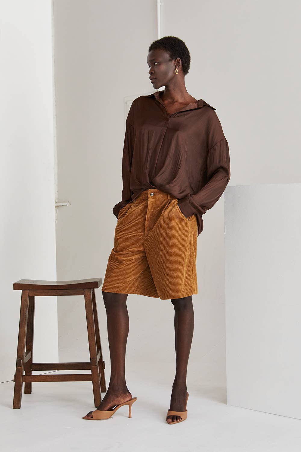 Corduroy Bermuda Shorts