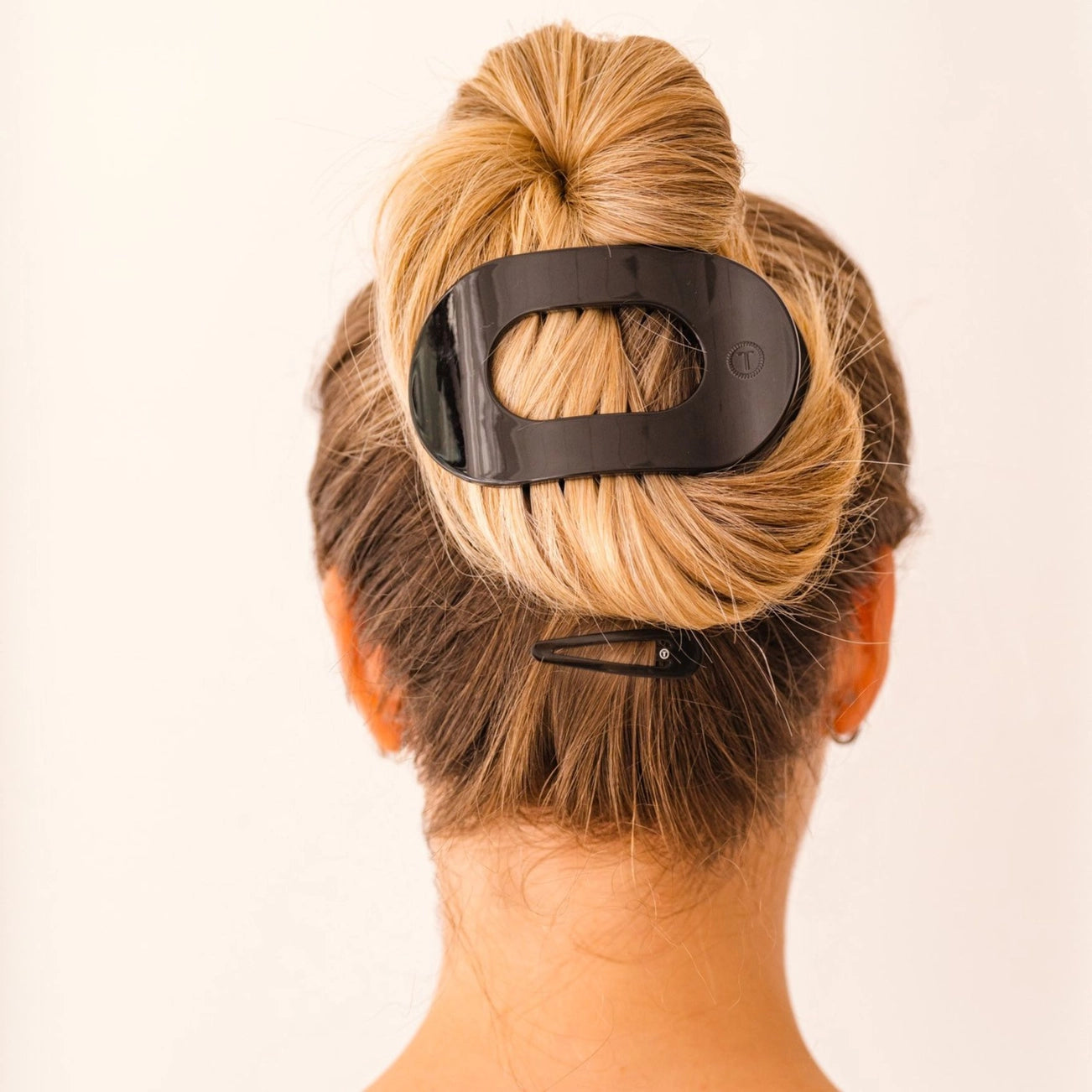 Flat Round Hair Clip - Large
