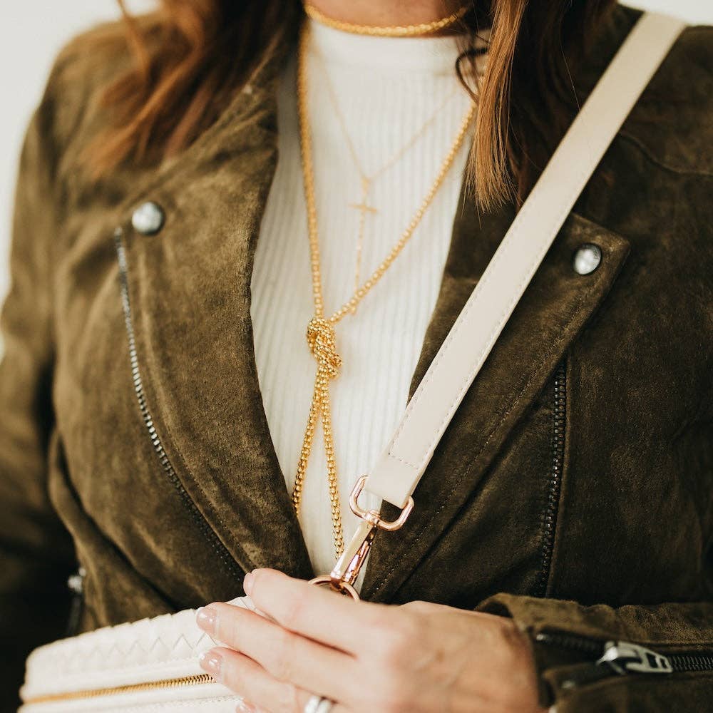 Minimalist Vegan Leather Crossbody Strap