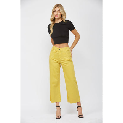 Cropped Wide Leg Pants