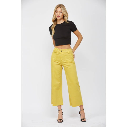 Cropped Wide Leg Pants