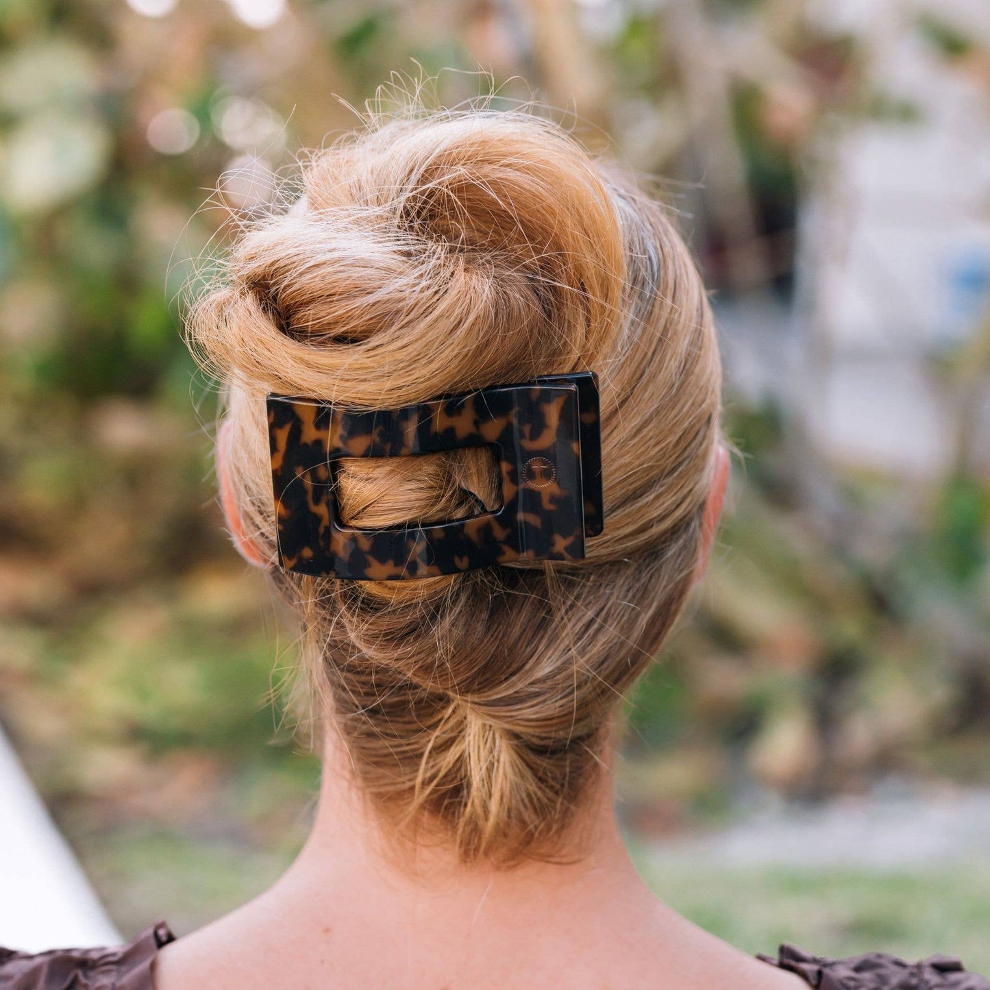 Flat Rectangle Hair Clip - Large