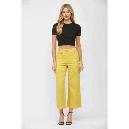 Cropped Wide Leg Pants