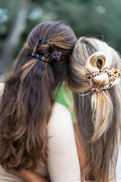 Square Flat Hair Clip - Medium