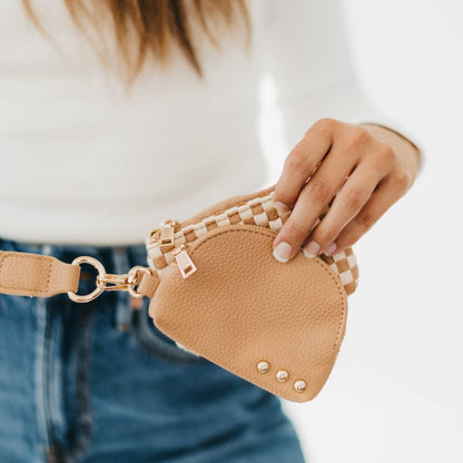 Wonderlust Woven Dual Pouch Wristlet 