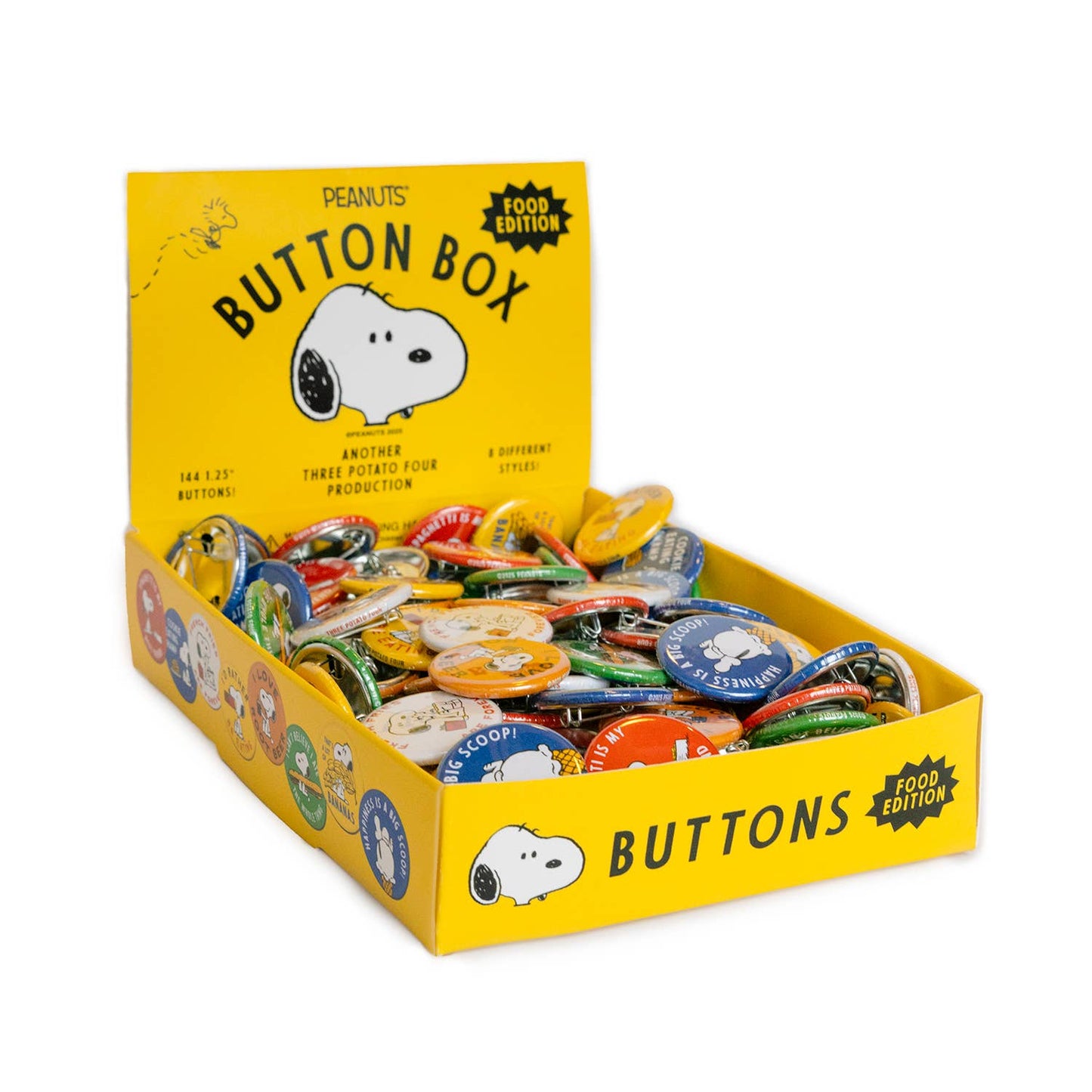 3P4 x Peanuts® - Snoopy Buttons (Food Edition)