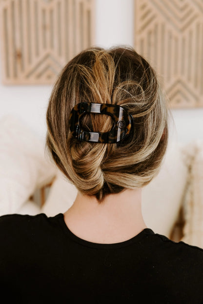 Flat Round Hair Clip - Small