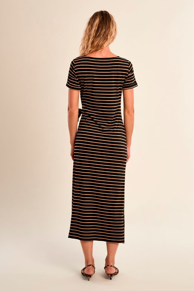 Stripe Tee Shirt Long Dress
