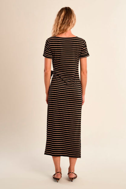 Stripe Tee Shirt Long Dress