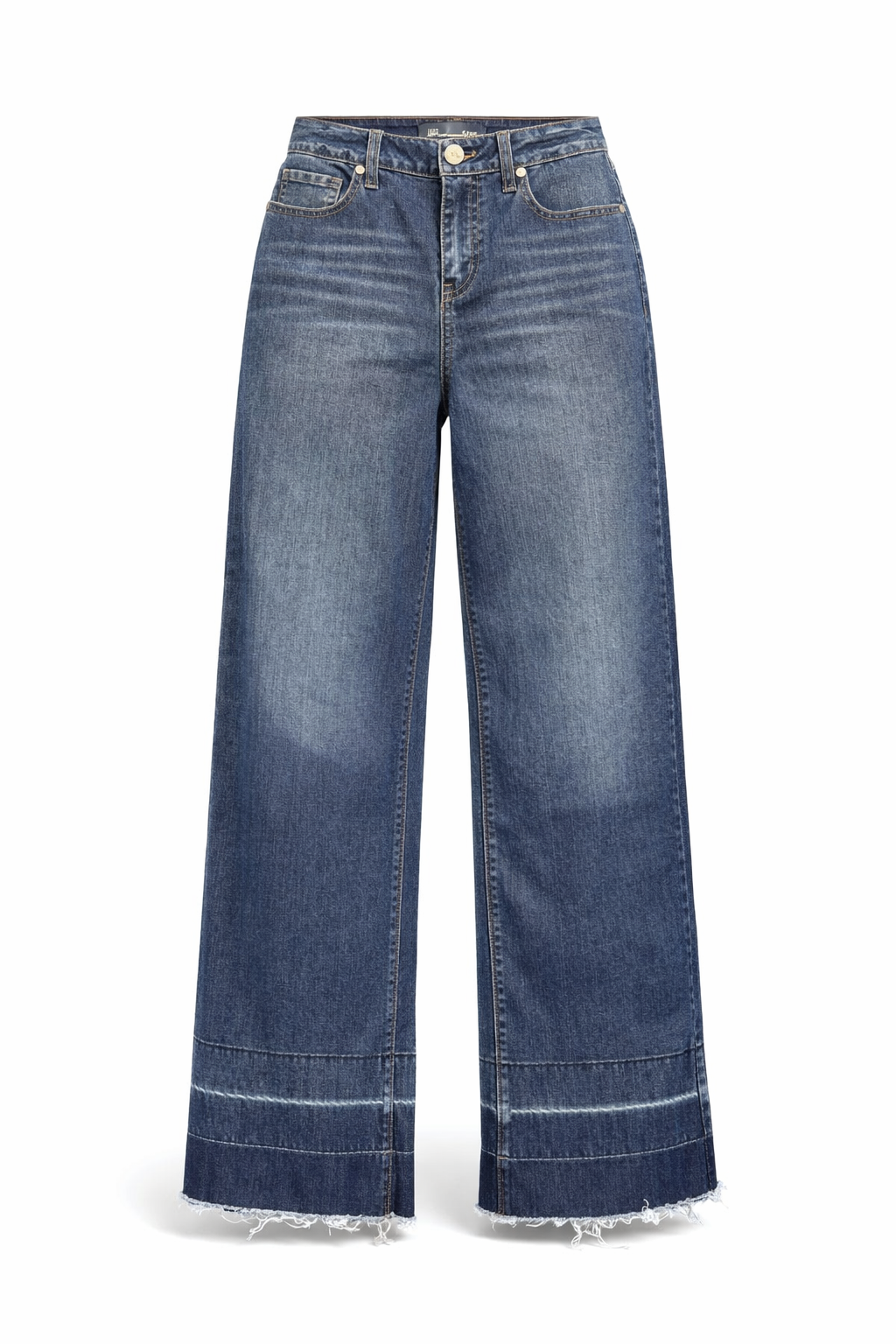 Mid-Rise Slim Wide Leg w/ Release Hem in Grove