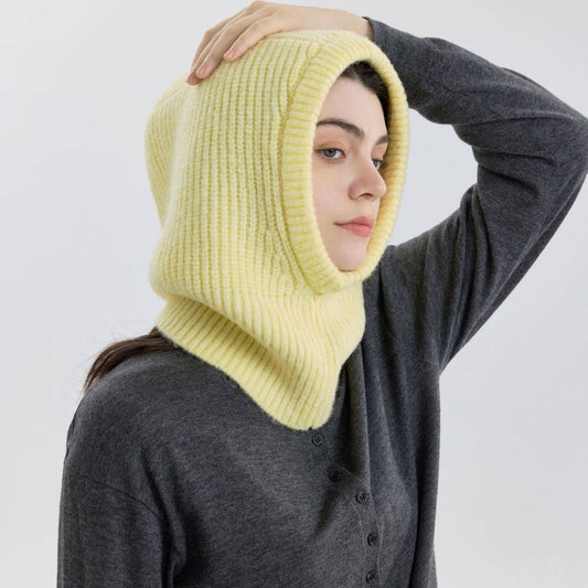 Wool Blend Knitted Balaclava