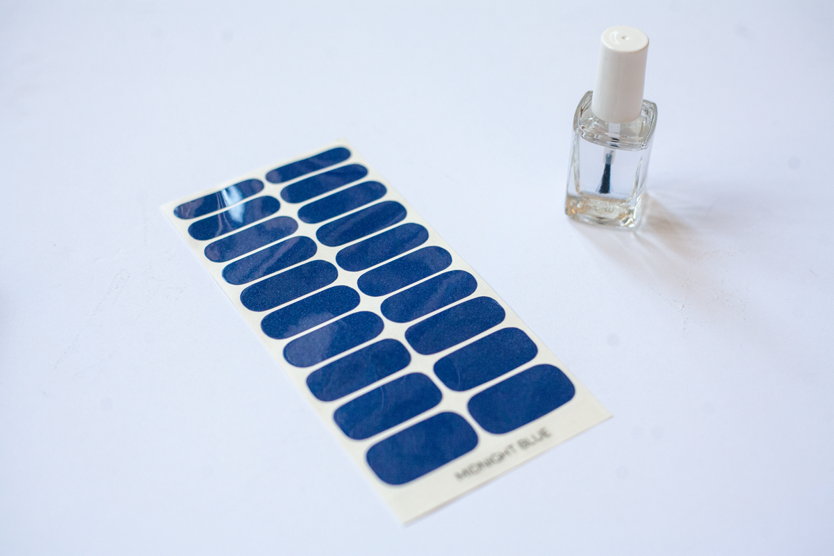 Midnight Blue | Dark Winter Blue Pearl Finish Nail Wraps