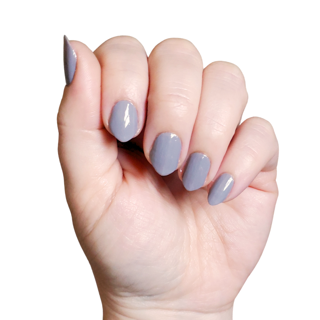 Seattle Fog | Medium Gray At Home Manicure Nail Polish Wrap