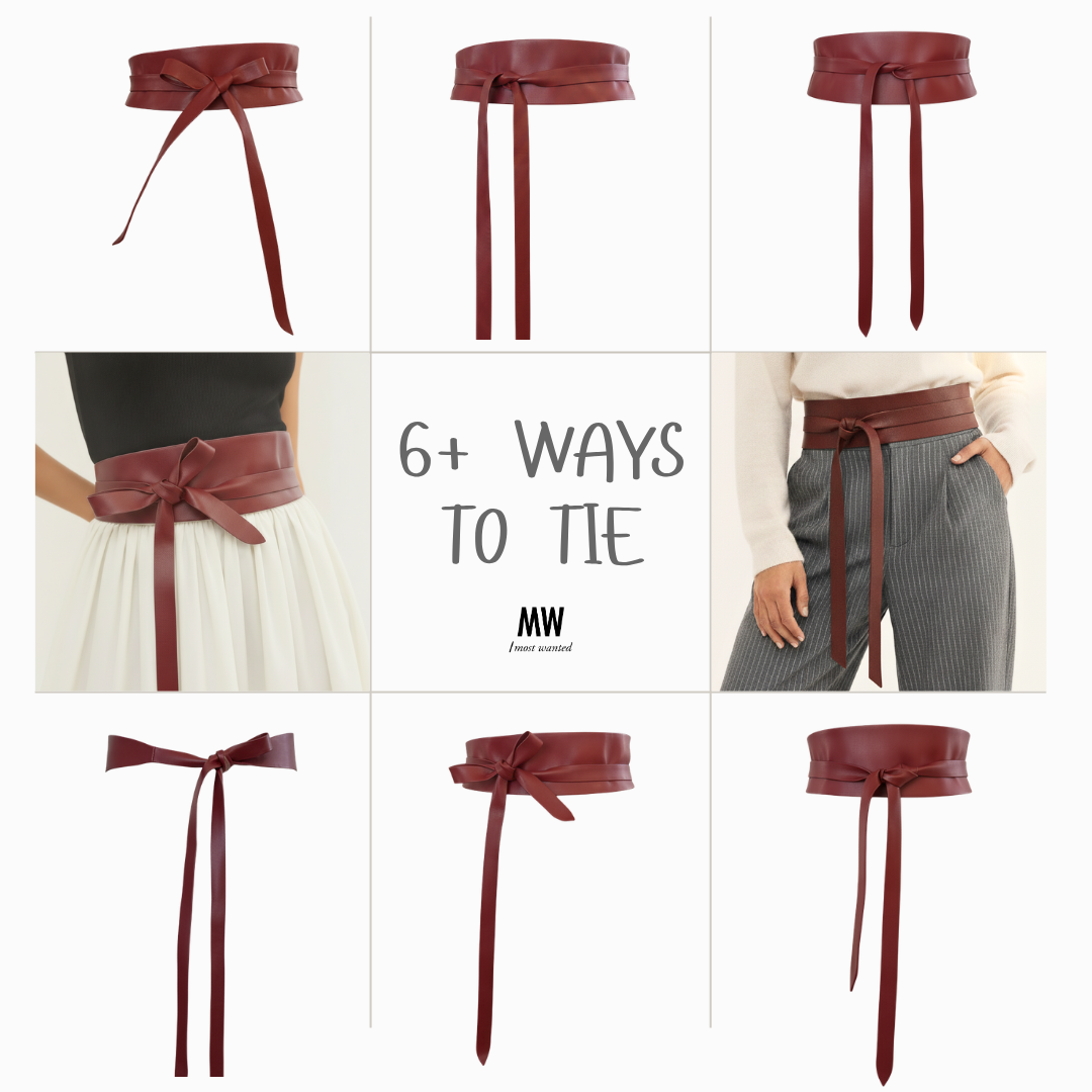 Obi Wrap Genuine Leather Belt