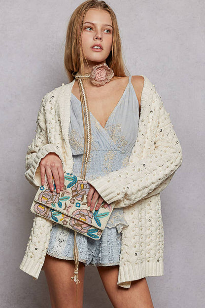 Multi-Strap Sculpted Rose Crochet Belt Choker