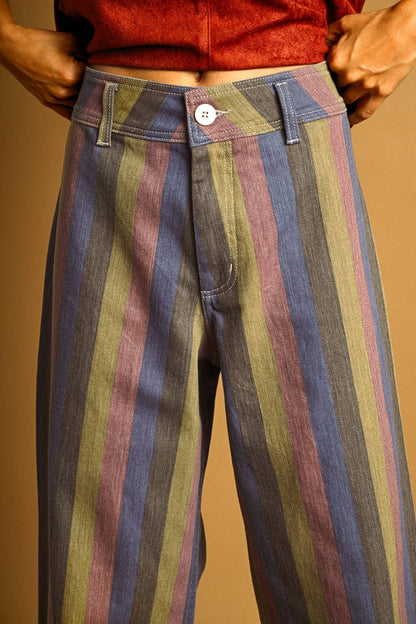Multi-Color Striped Pants