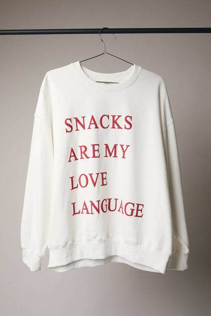 Snacks Graphic Sweatshirt