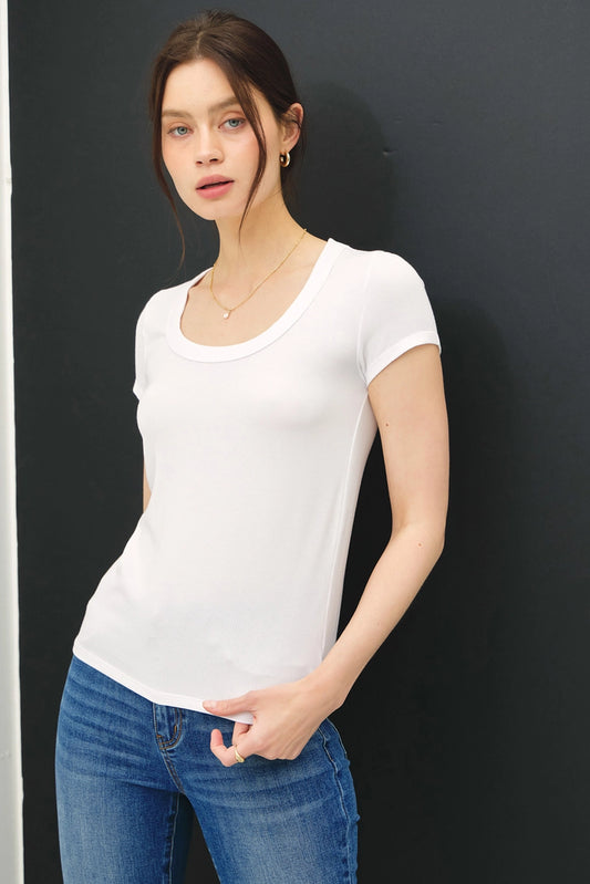 Ultra Soft Scoop Neck Baby Tee