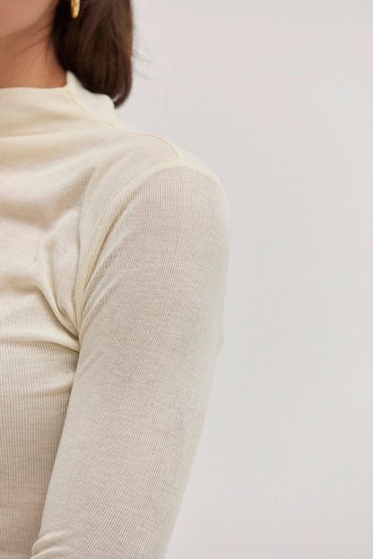Claire Long Sleeve Mock Neck Top