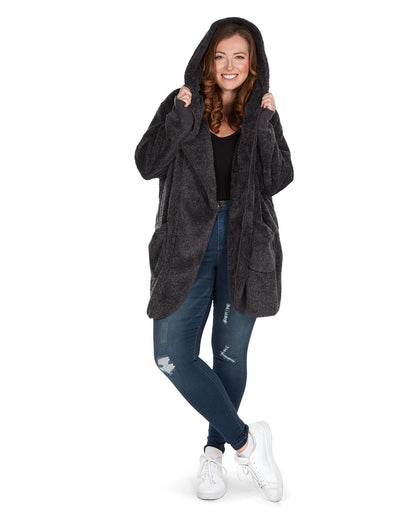 Plush Hooded Lounge Cardigan