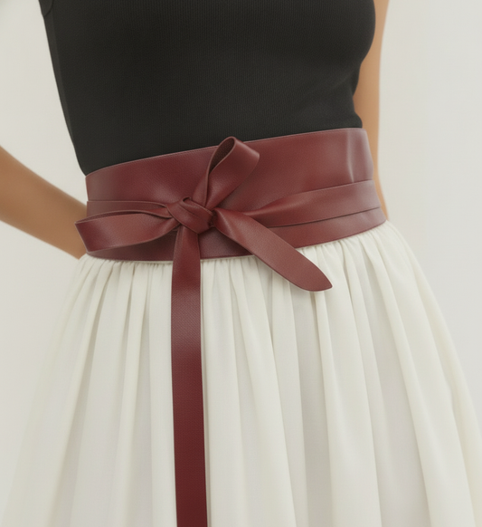 Obi Wrap Genuine Leather Belt