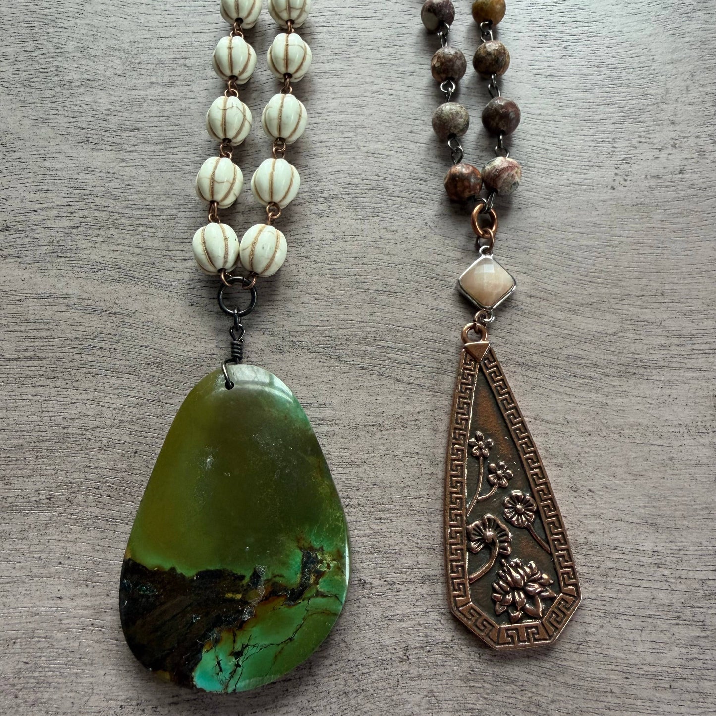 Copper Crowd 2 Necklaces