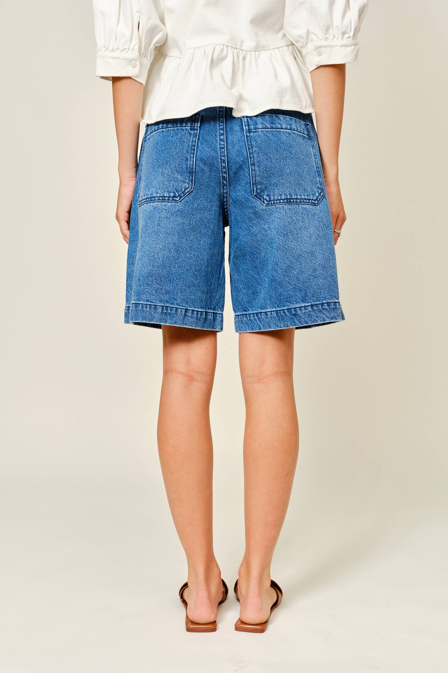 Pocket A Line Bermuda Shorts