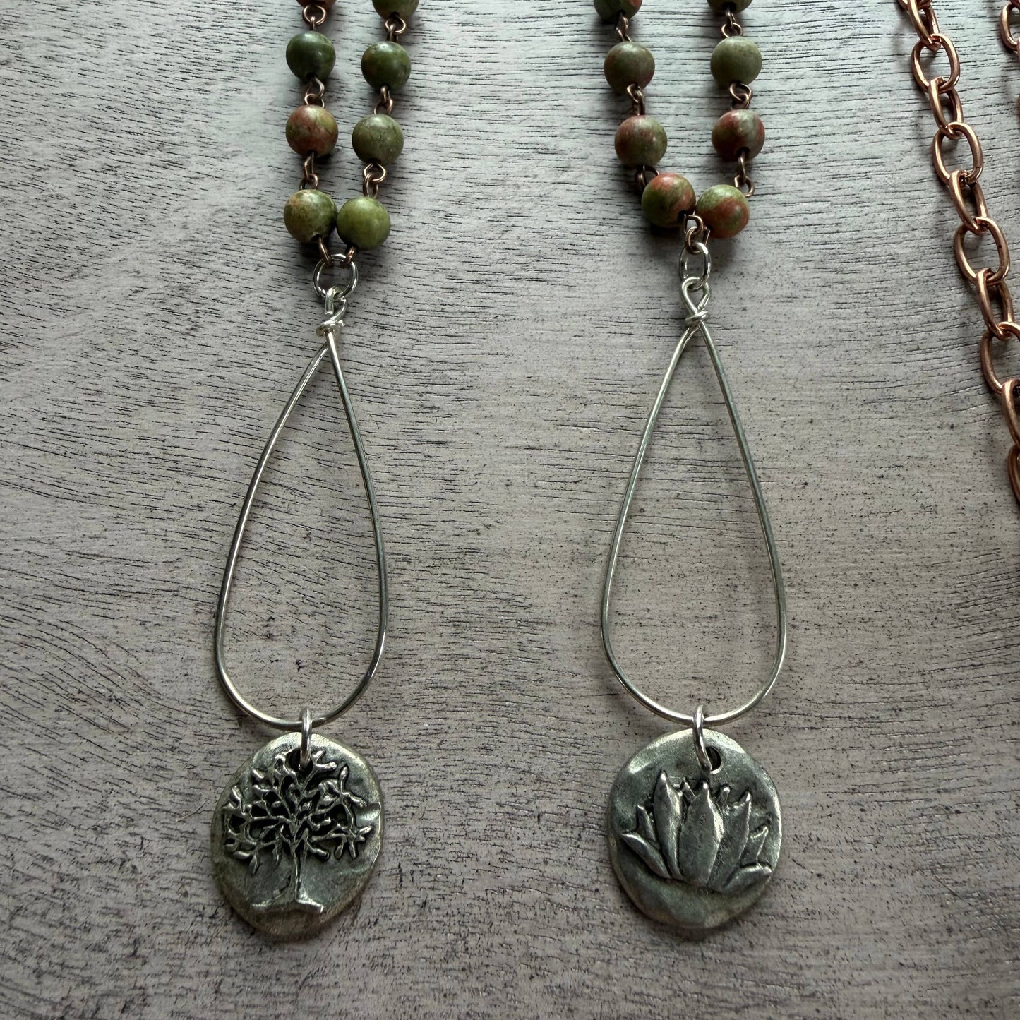 Copper Crowd 2 Necklaces