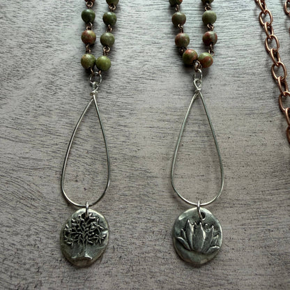 Copper Crowd 2 Necklaces