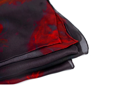 La Rosa Silk Chiffon Shawl