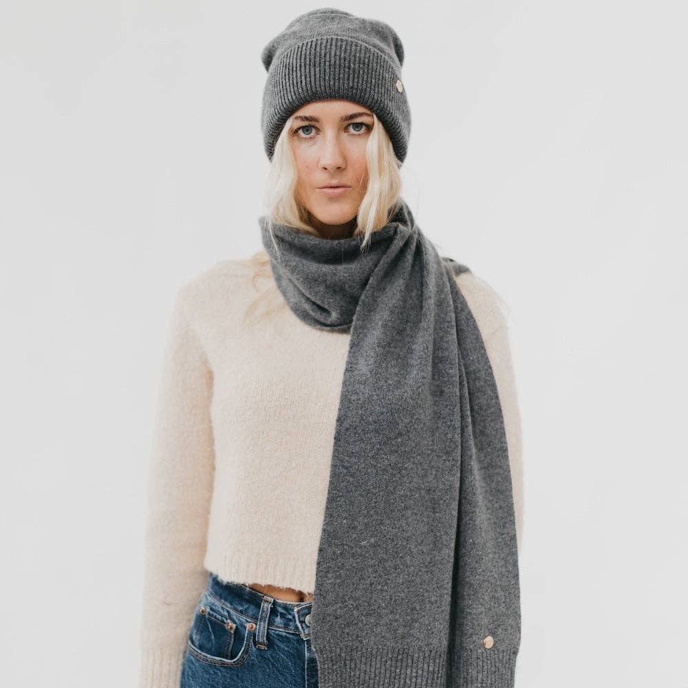 Cassidy Cashmere Wrap and Beanie Set