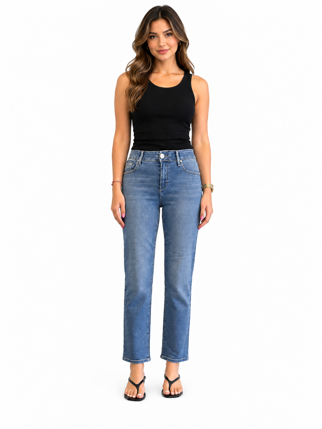Petite Straight Leg Jean w/ Magic Waistband in Sloane