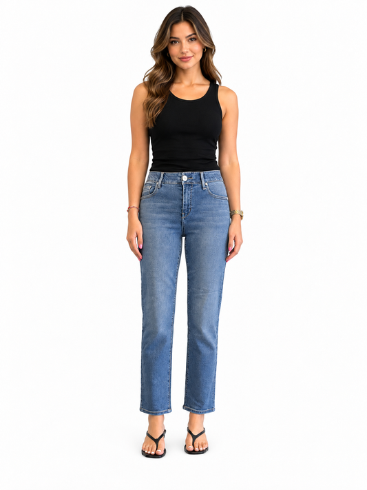 Petite Straight Leg Jean w/ Magic Waistband in Sloane