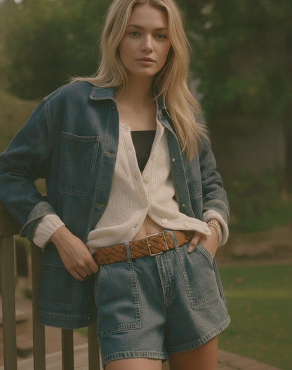 Suede Braided Belt