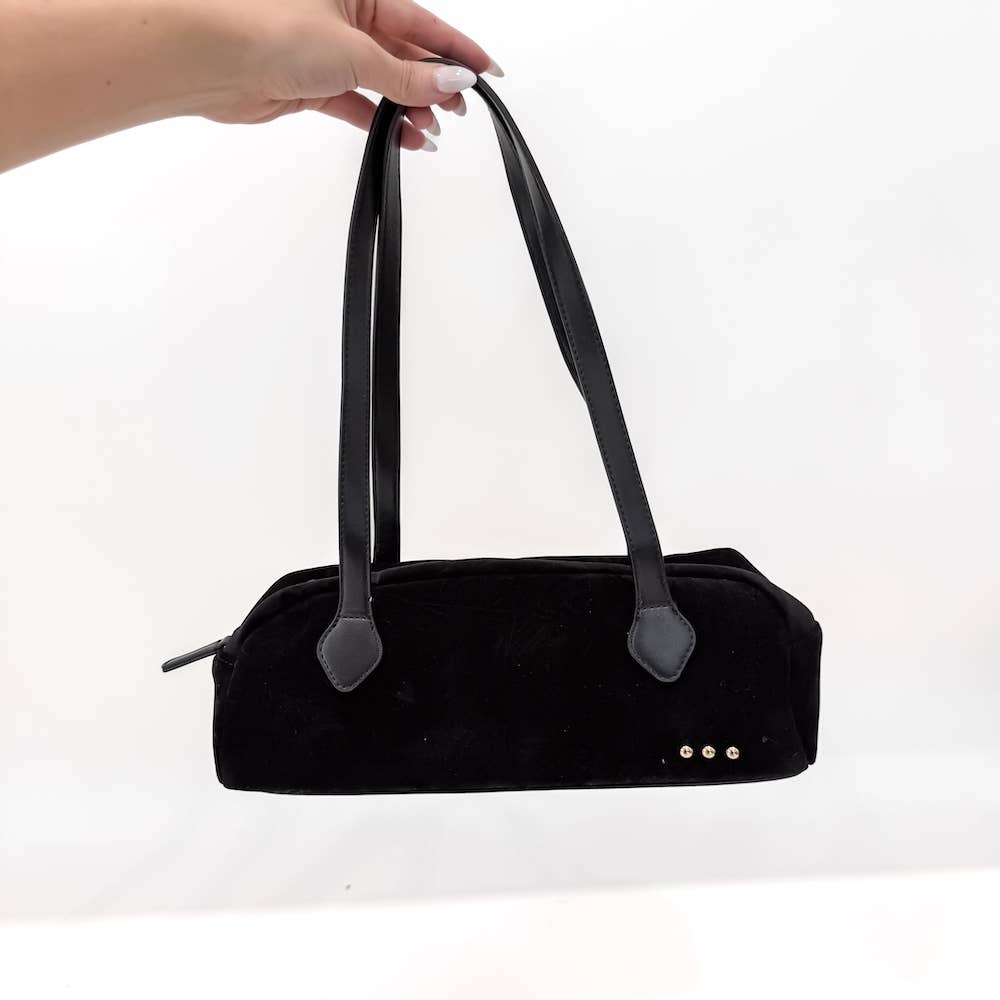 Sally Suede Shoulder Bag