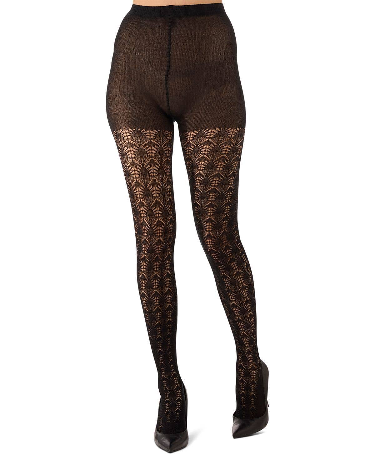 Memoi Inverted Crochet Tights